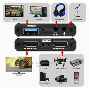 HDMI Video Capture 3.0 Ultra Hd- - Live Streaming Device