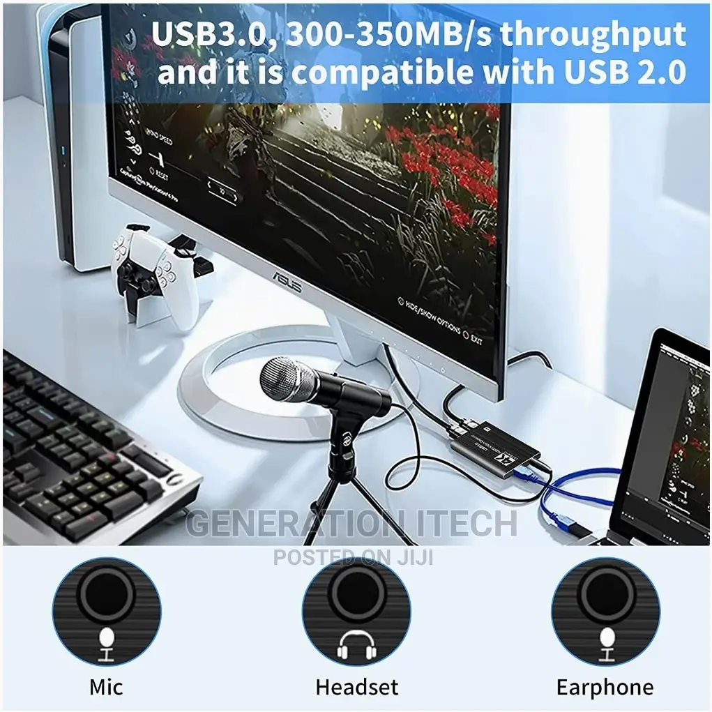 HDMI Video Capture 3.0 Ultra Hd- - Live Streaming Device