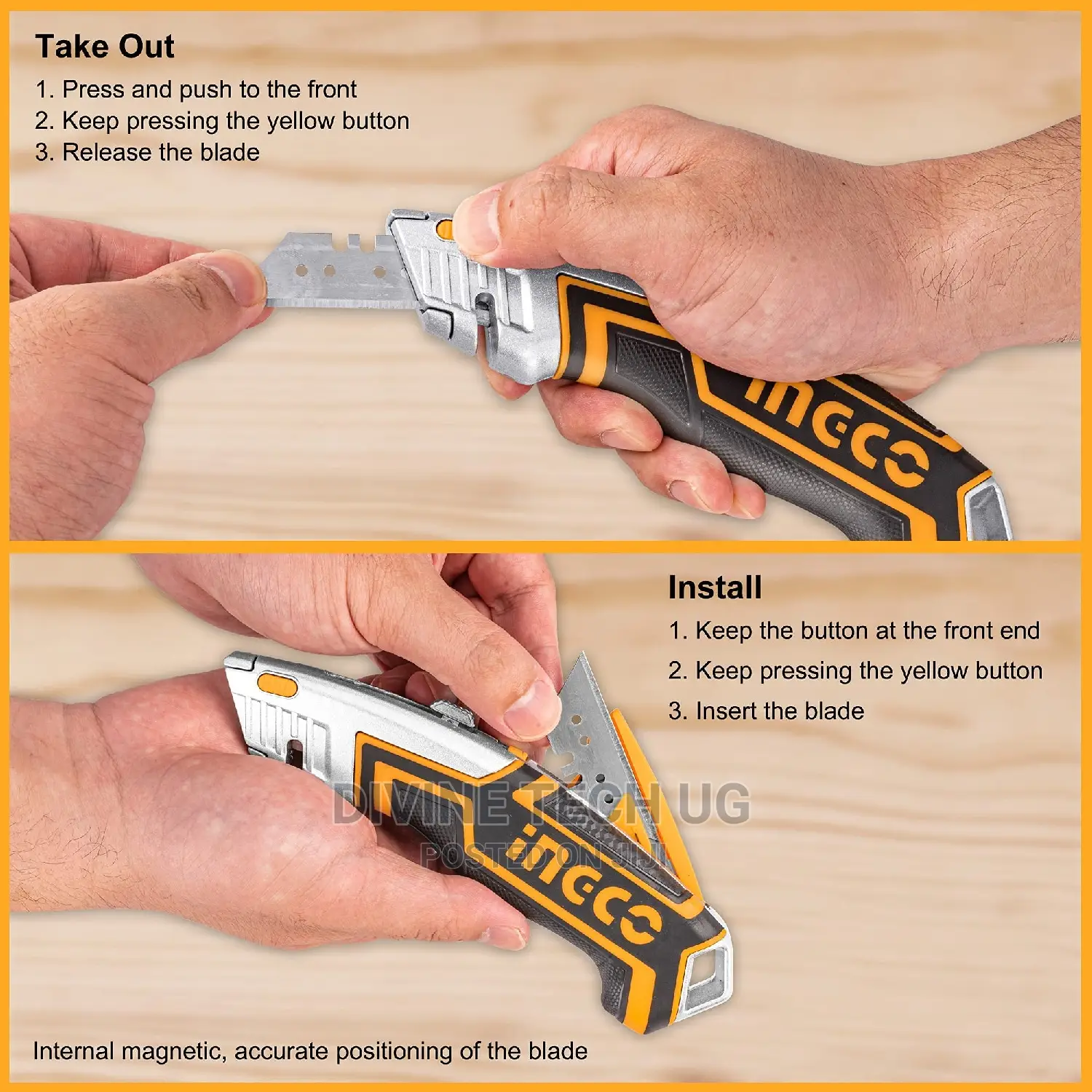 Ingco - Utility Knife / Packaging Knife / Box Knife