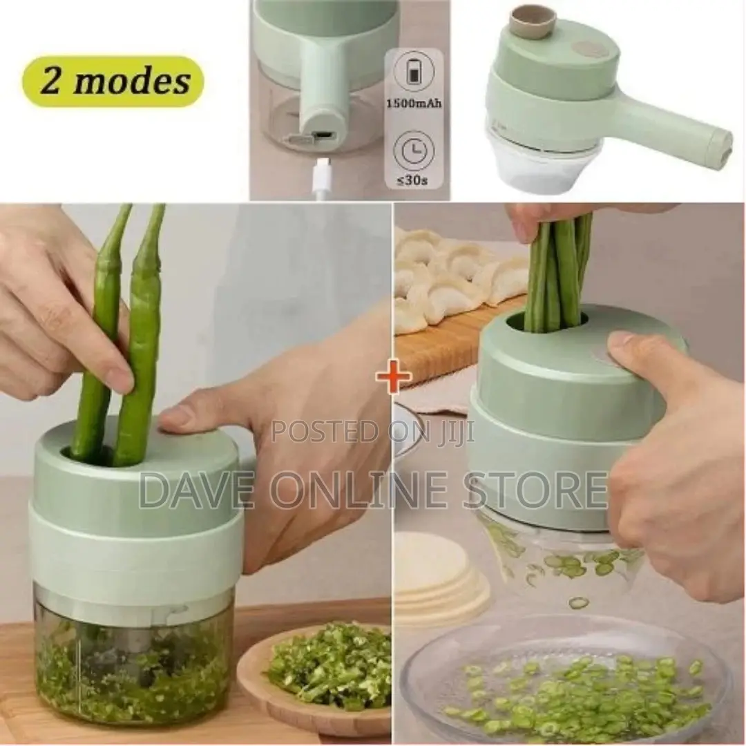 4 in 1 Electric Handheld Cooking Hammer Vegetable Cutter Set