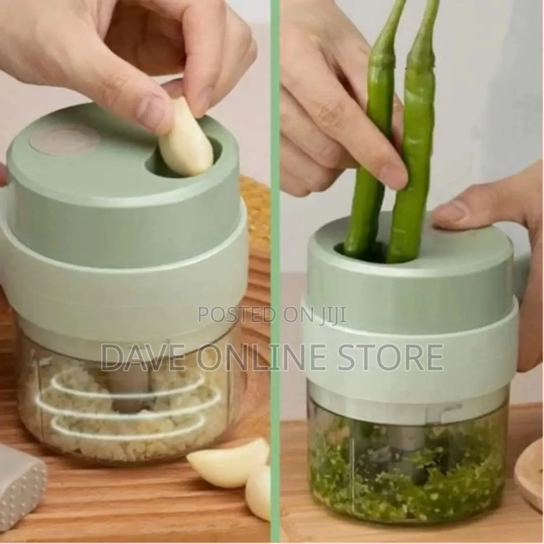 4 in 1 Electric Handheld Cooking Hammer Vegetable Cutter Set