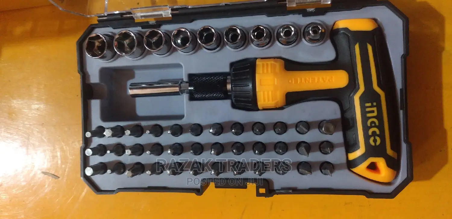 Ingco HKSDB0478 47pcs T-Handle Wrench Screwdriver Set