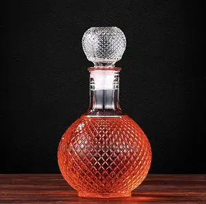 1000ml Crystal Whisked Wine Glass Bottle