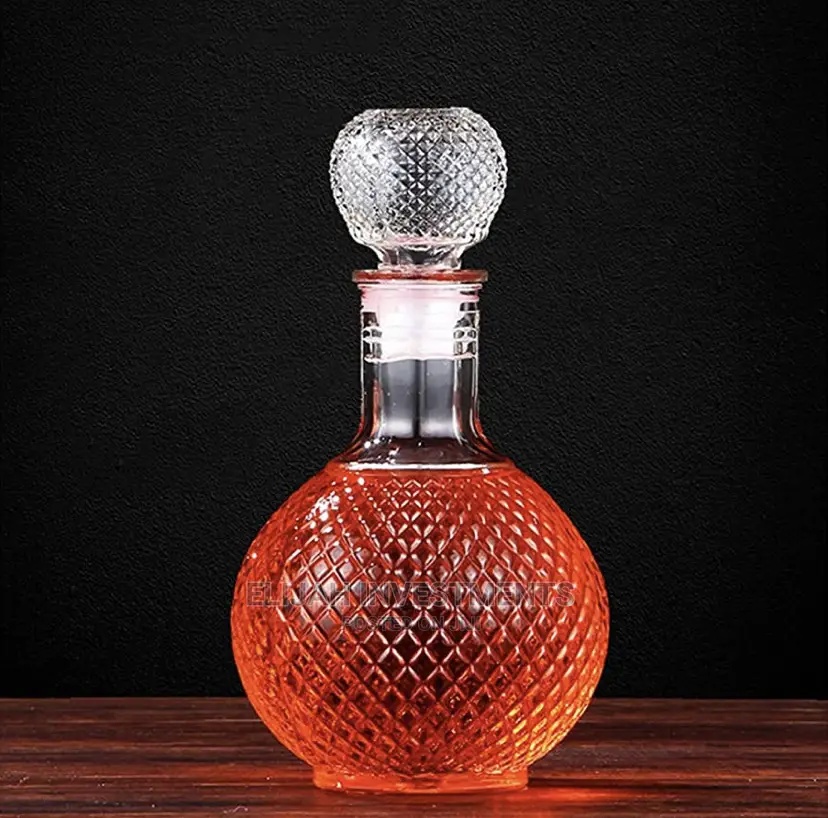 1000ml Crystal Whisked Wine Glass Bottle