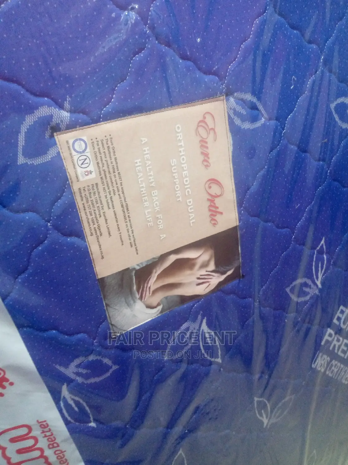 Orthopedic Medical Mattress 5*6 in 6 Inches ( Blue)