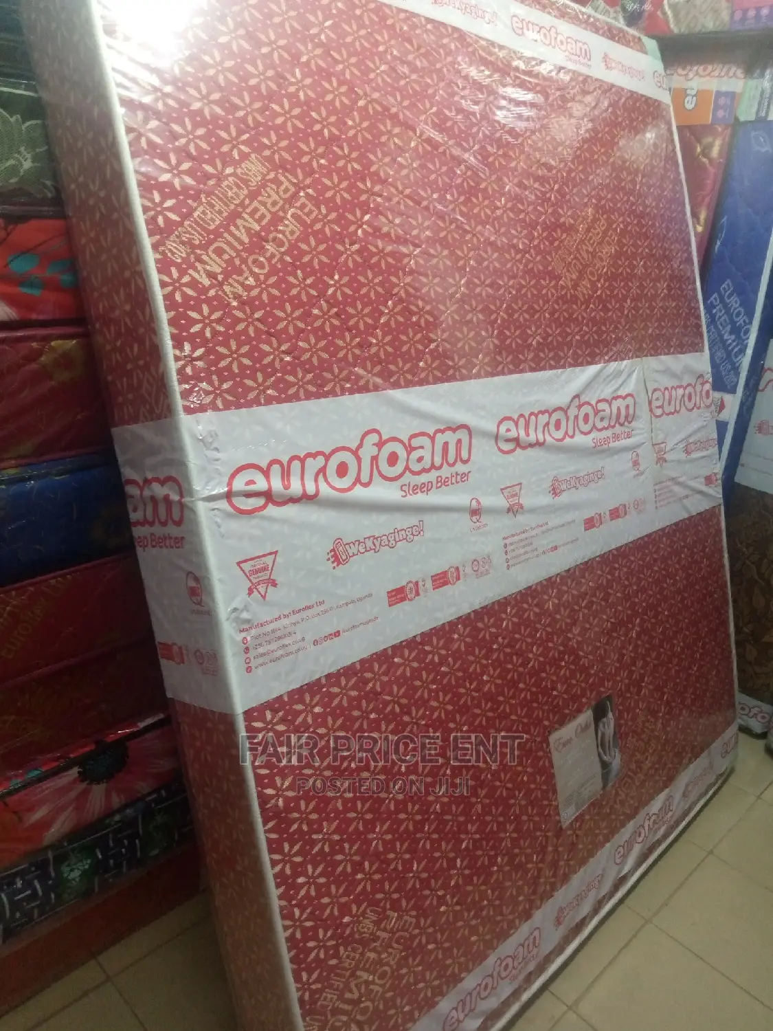Orthopedic Medical Mattress.4*6 in 6 Inches ( Red)