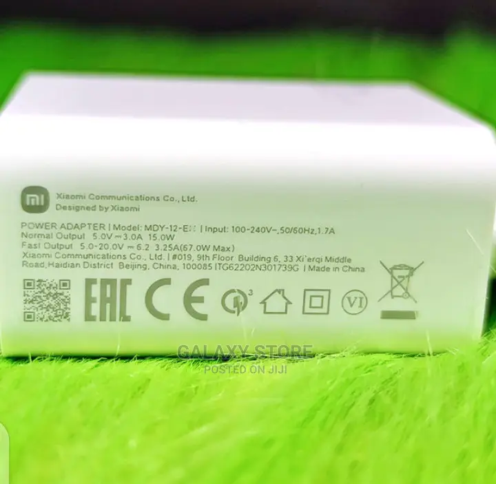 67w Charger Xiaomi Original Fast Charge Power Adapter 6A