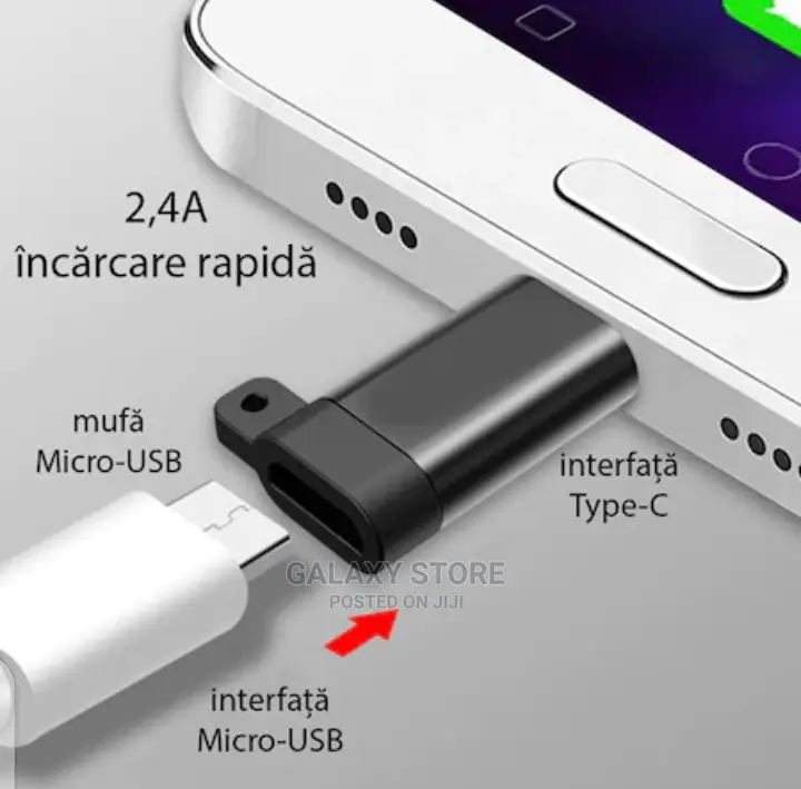 Micro USB OTG Adapter to USB Type-C Plug