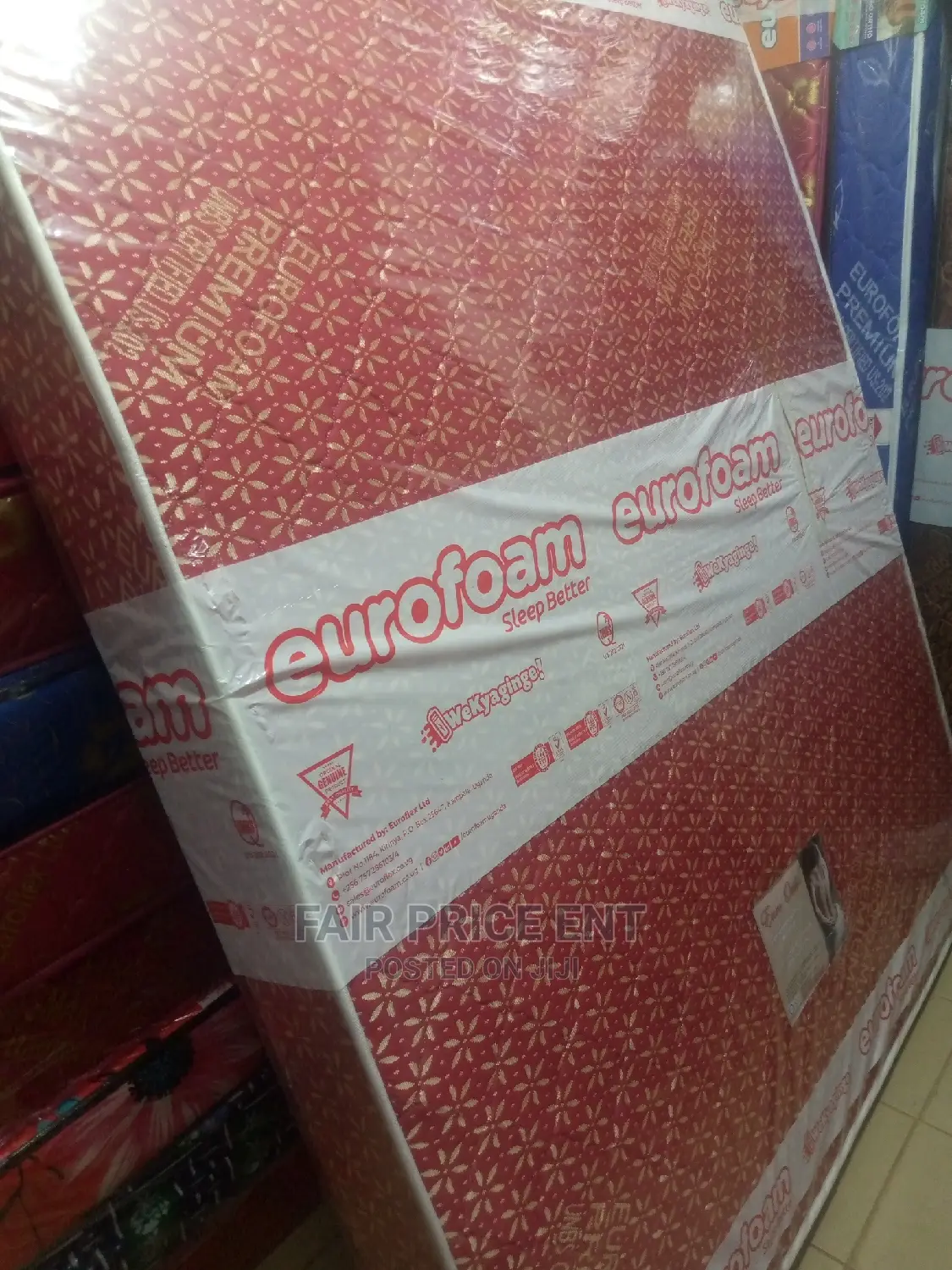 Orthopedic Medical Mattress 4*6 6 Inches ( Red)