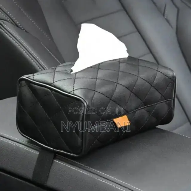 Car Leather Tissue Bag