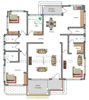 2bedrooms House Plan 2B