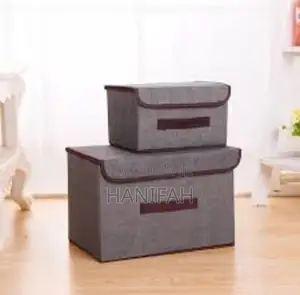2pcs Fabric Foldable Storage Boxes