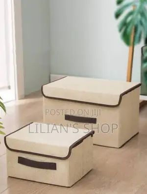 2pcs Fabric Foldable Storage Box