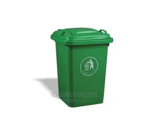 Outdoor 30L Plastic Waste Bin-Green