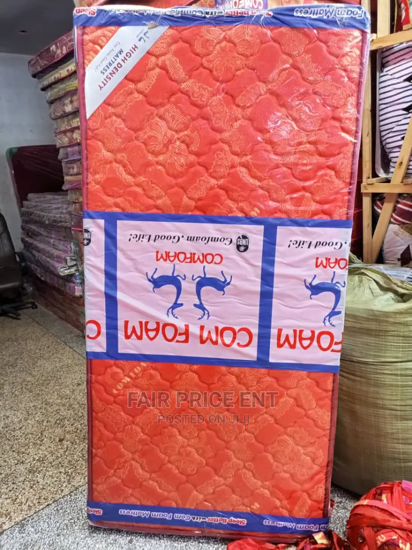 High Density Mattress.3*6 in 6 Inches( Red)