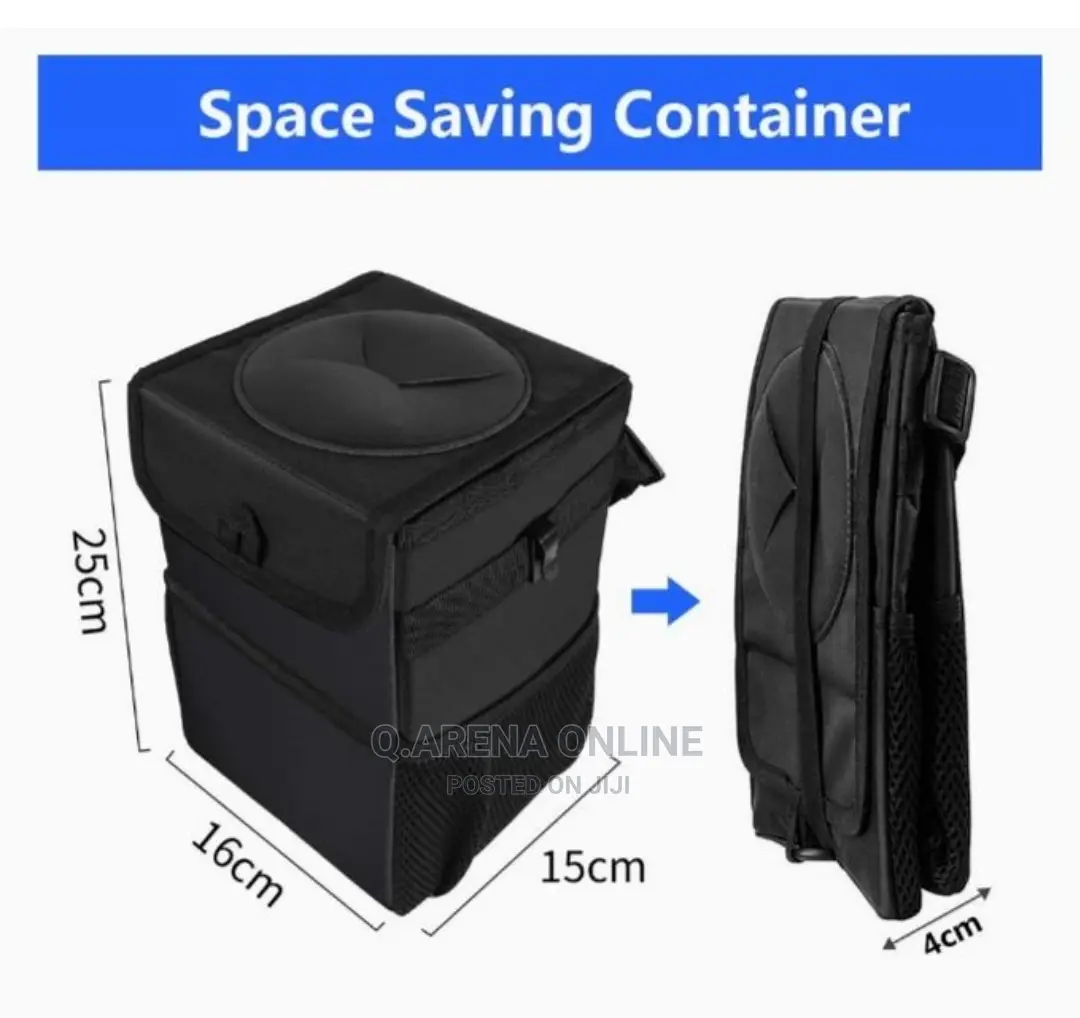 Car Trash Can And Storage Pockets100% Leak-proof Organizer