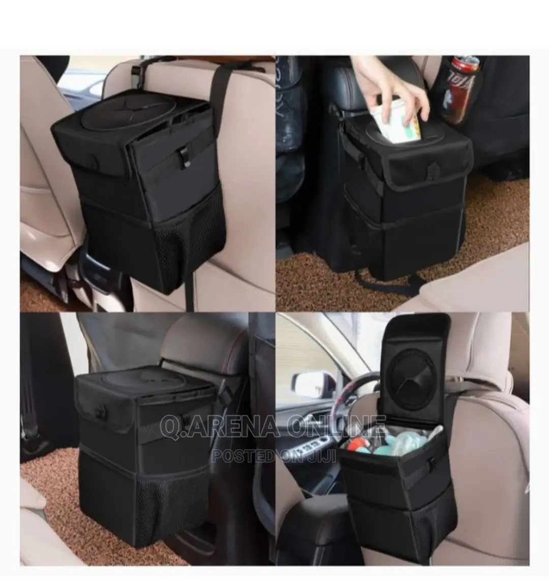 Car Trash Can And Storage Pockets100% Leak-proof Organizer