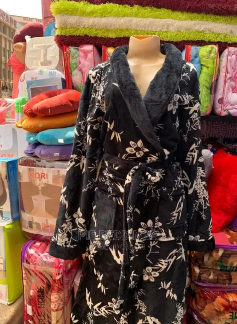Black and White Bathrobe