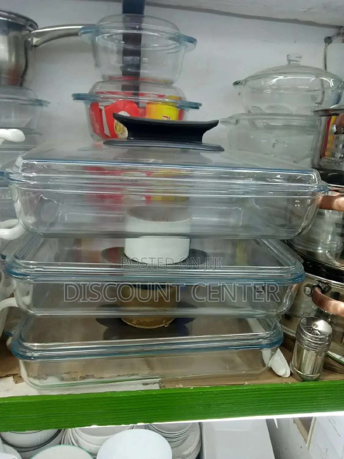Transparent Square Dish Set