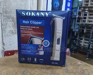 Sokany Rechargeable Hair Clipper With 2 Years Warranty.