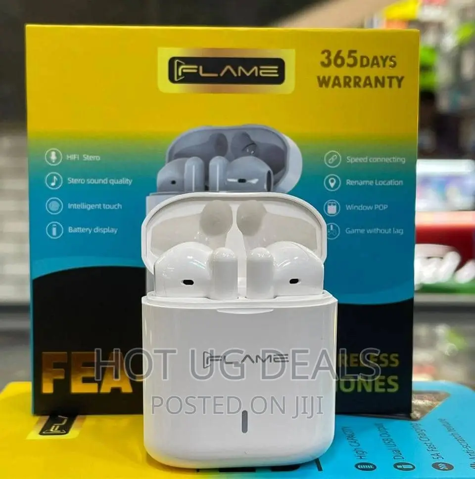 Bluetooth Wireless Earbuds- White