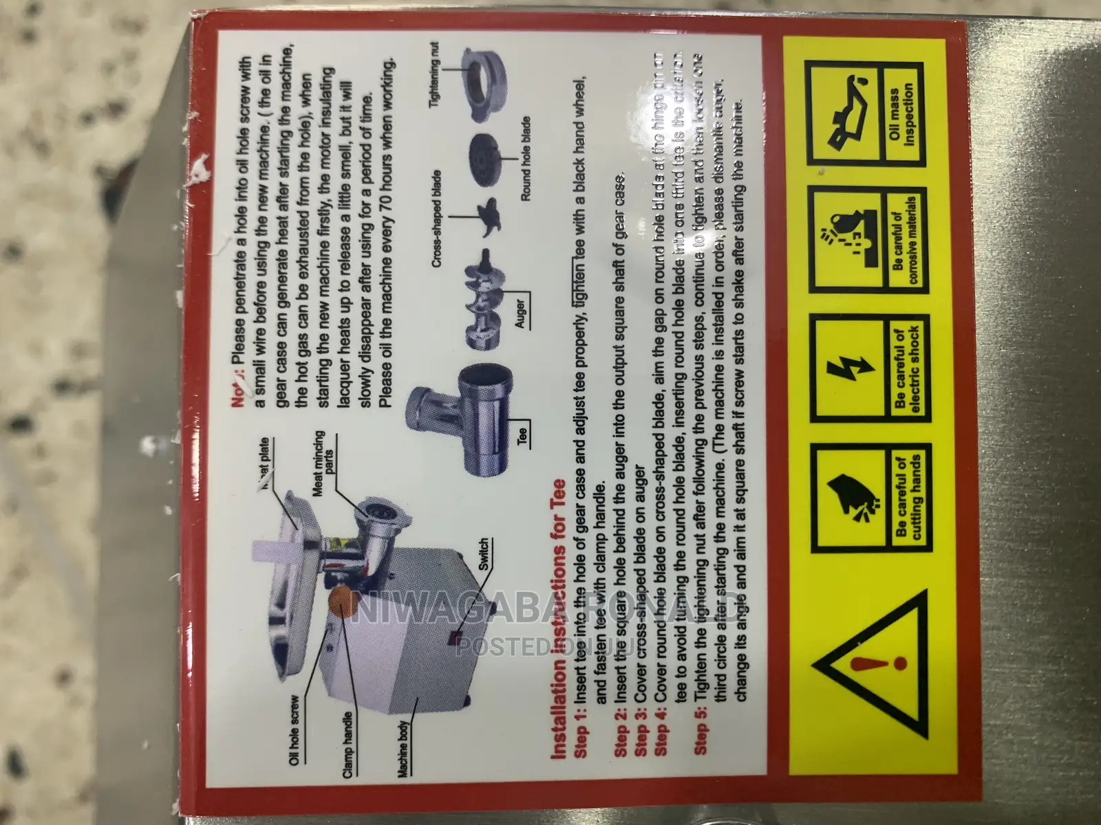 Commercial Electric Meat Mincer