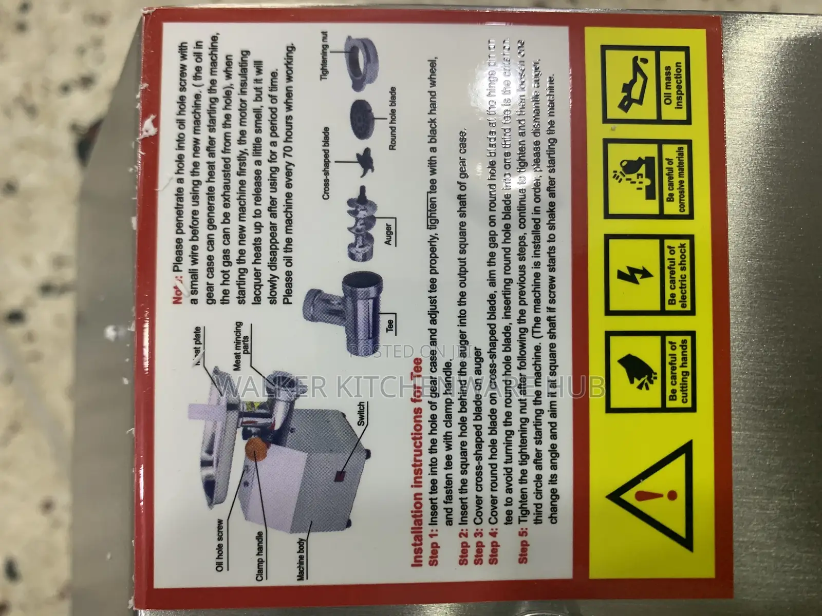 Commercial Electric Meat Mincer