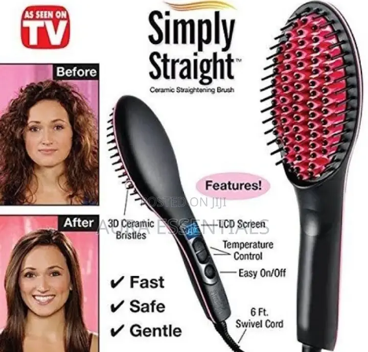 Hair Straightener Brush (Simply Straight