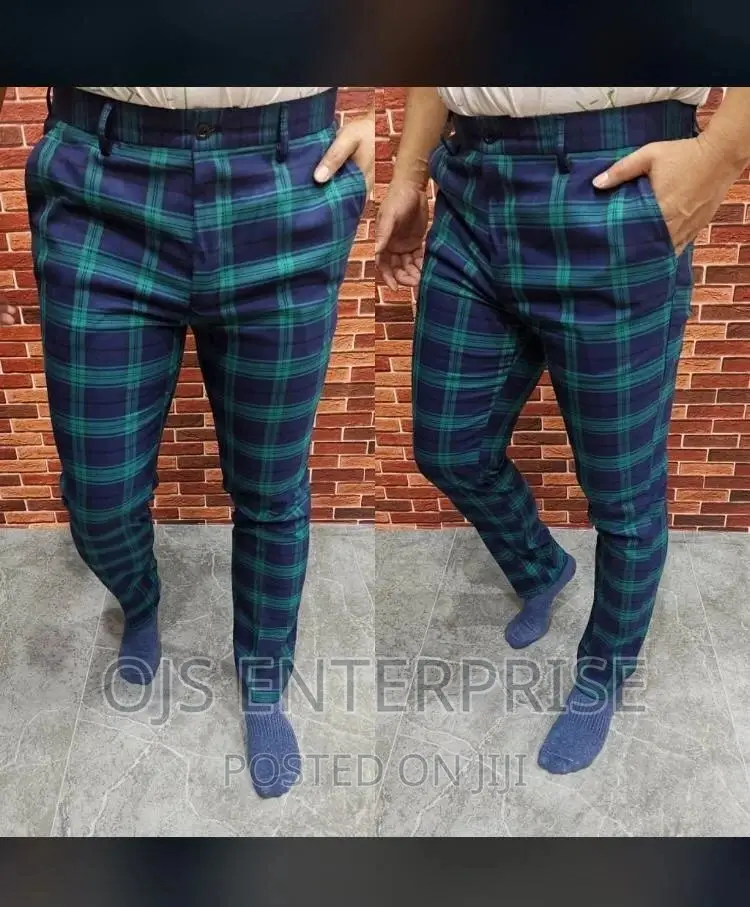 Men's Checked Trousers