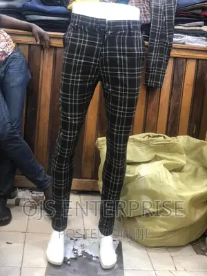 Men's Checked Trousers