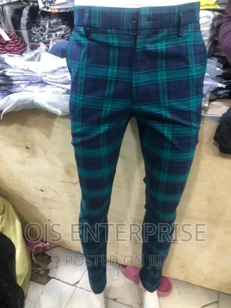 Men's Checked Trousers