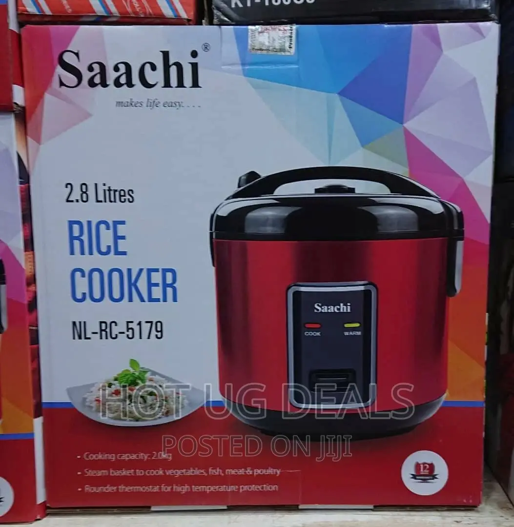 Saachi 2.8l Rice Cooker With Streaming Feature - Red
