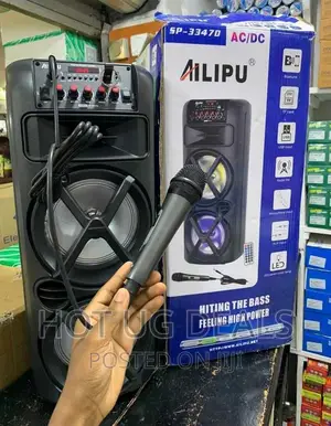 Photo - Ailipu Rechargeable Bluetooth Speaker With Mic - Black