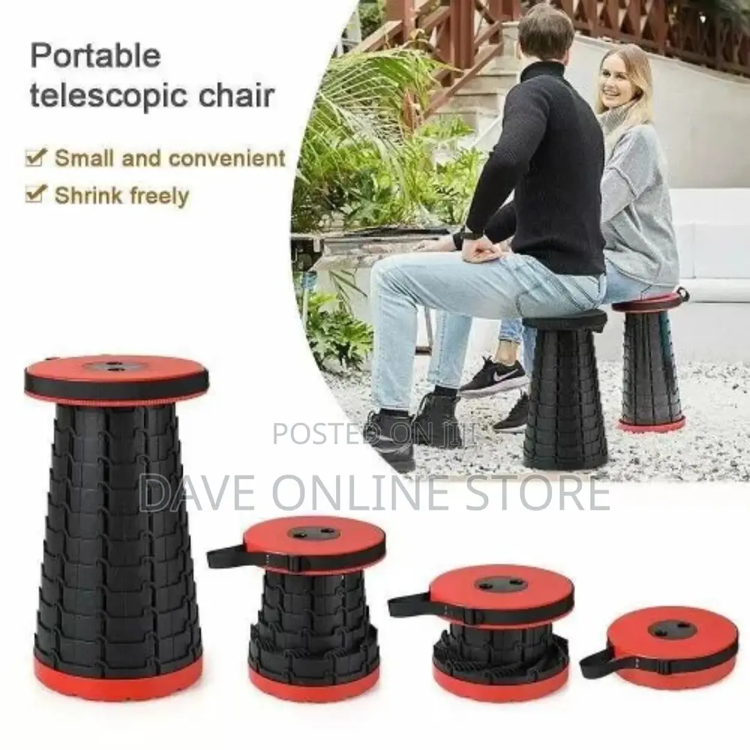 Retractable Folding Extension Stool