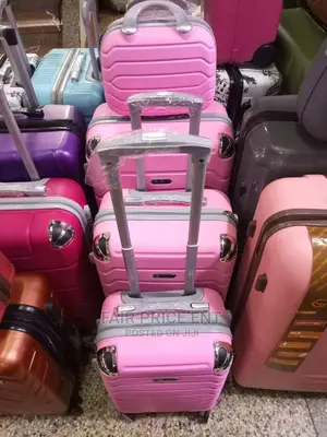 Plastic Suitcases Medium ( Pink)