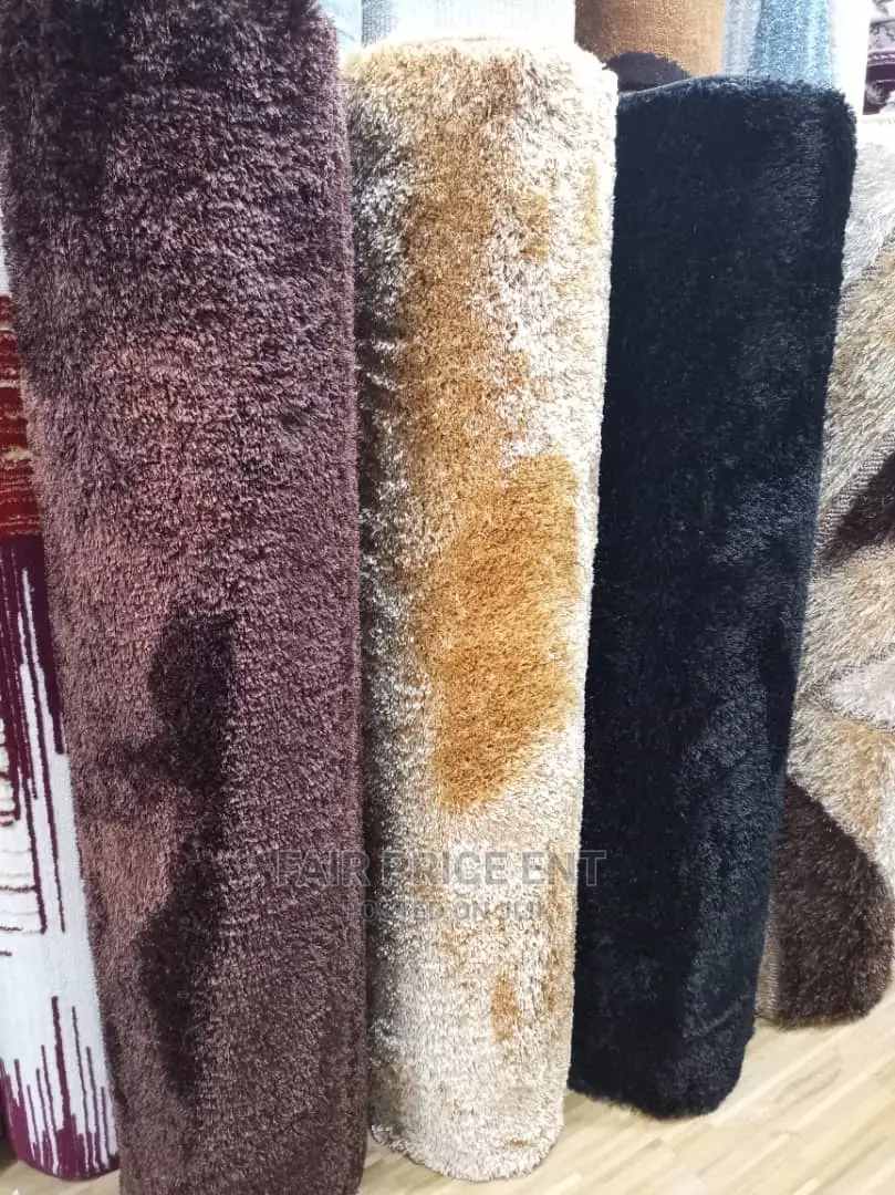Shaggy Style Carpets Medium ( Black)