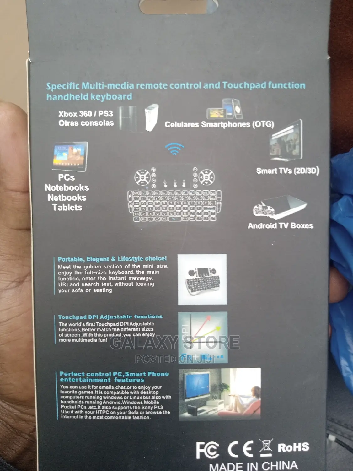 Mini Led Wireless Keyboard With Touchpad With Smart Function