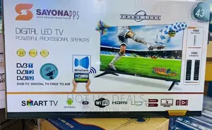 43inch Sayona Smart Frameless Andriod Tv - Black