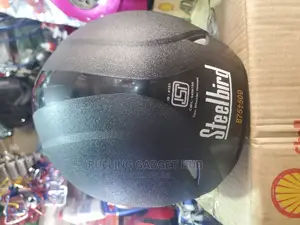 Steel Bird Motor Bike Helmet - Black