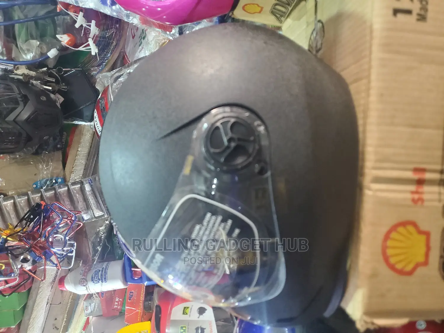 Steel Bird Motor Bike Helmet - Black