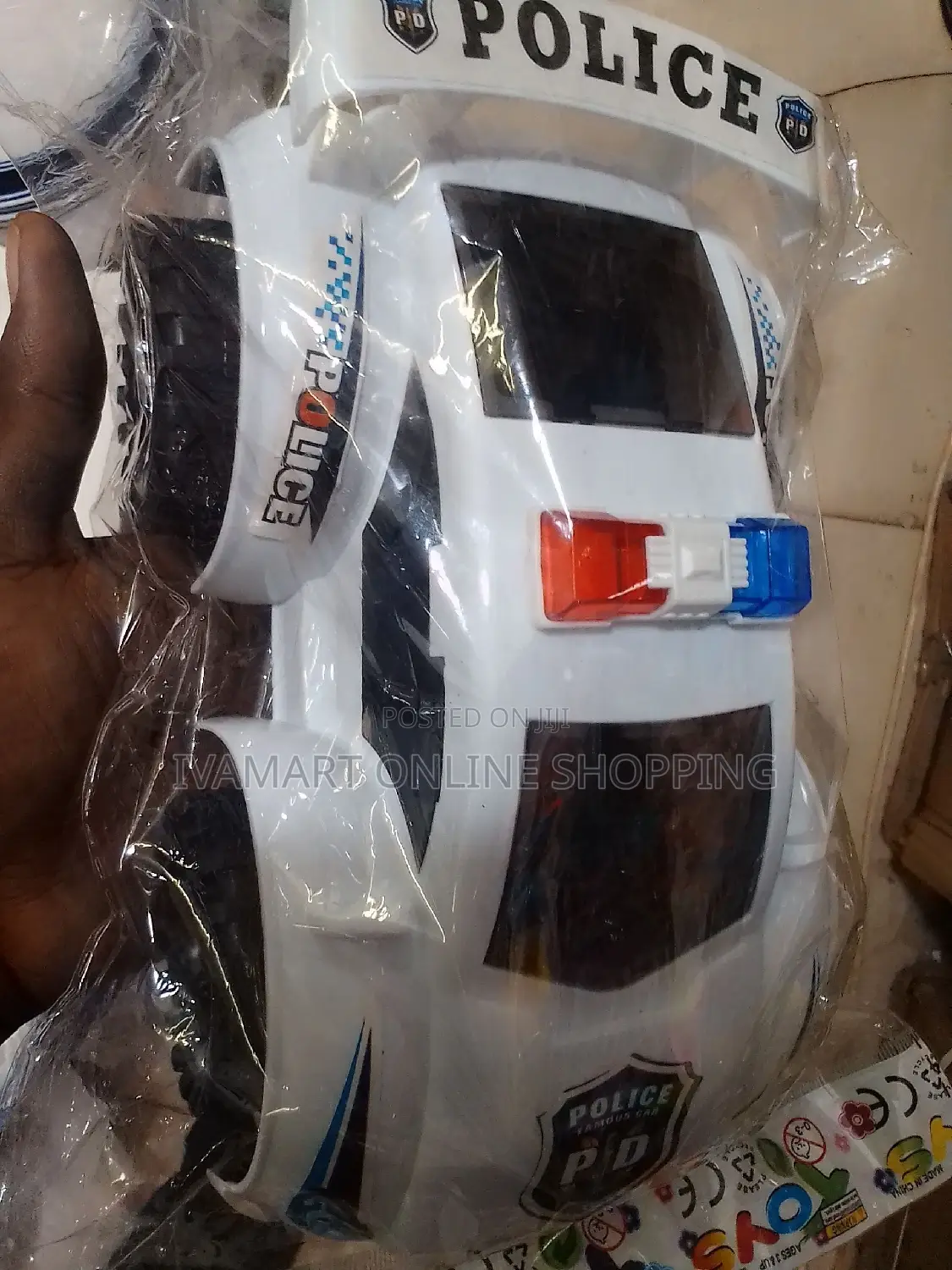 Police Vehicle Toy - No Batteries Required