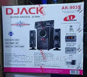 Photo - 3 in 1 Djack Home Theater System Woofer - Black