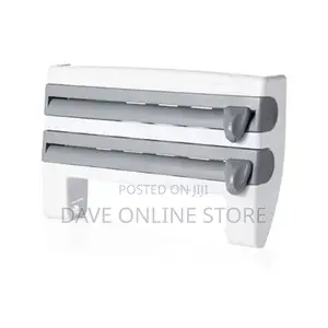 4 in 1 Cling Film, Paper Towel and Foil Storage Holder