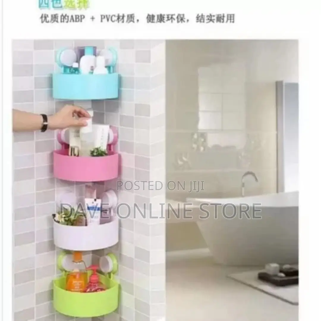 1pc Corner Triangle Shelf Bathroom Kitchen Storage Rack
