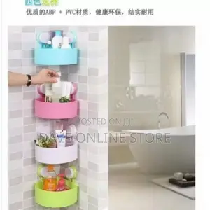 1pc Corner Triangle Shelf Bathroom Kitchen Storage Rack
