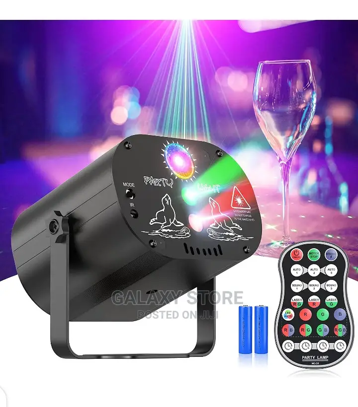 Stage Laser Lights, Disco Sound Activated RGB Led Projector