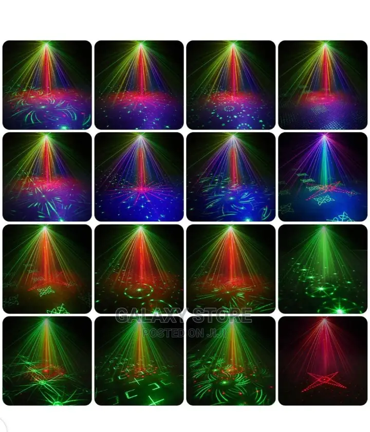 Stage Laser Lights, Disco Sound Activated RGB Led Projector