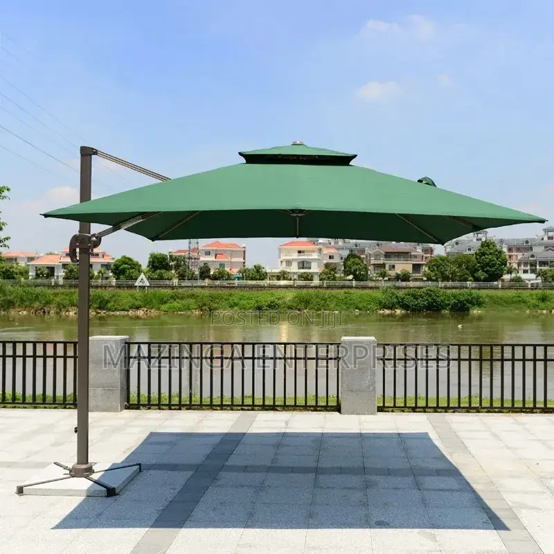 3x3meters Heavy Duty Cantilever Garden Sun Parasol Umbrella