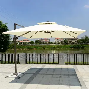 3x3meters Heavy Duty Cantilever Garden Sun Parasol Umbrella