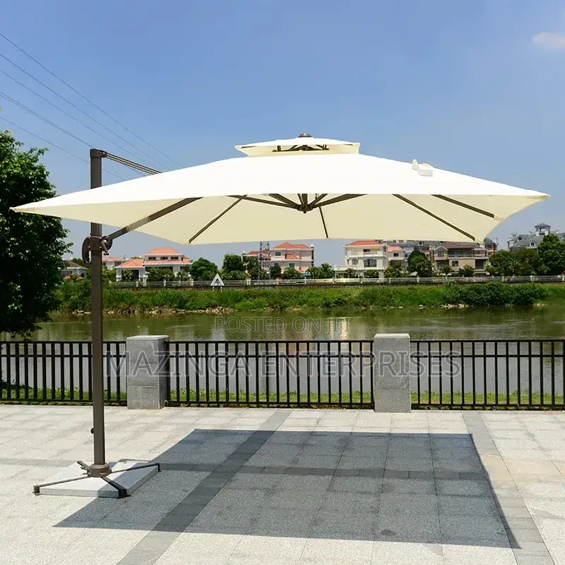 3x3meters Heavy Duty Cantilever Garden Sun Parasol Umbrella